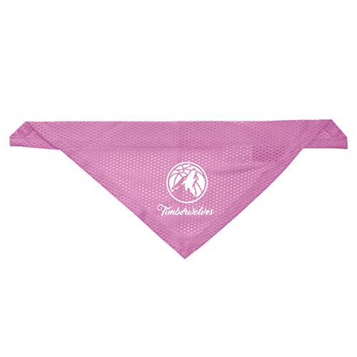 Littlearth Minnesota Timberwolves Dog Cat Mesh Jersey Bandana Pink L/XL