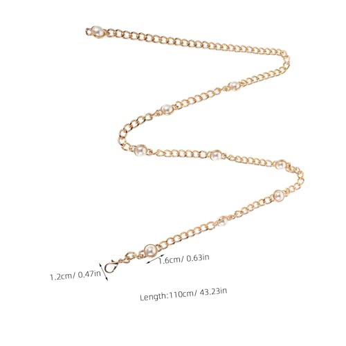 Pearl Waist Chain for Women Adjustable Belly Chain Jewelry for Beach Dress Elegant Design with Pearl Detailing for Young and Casual Occasions2