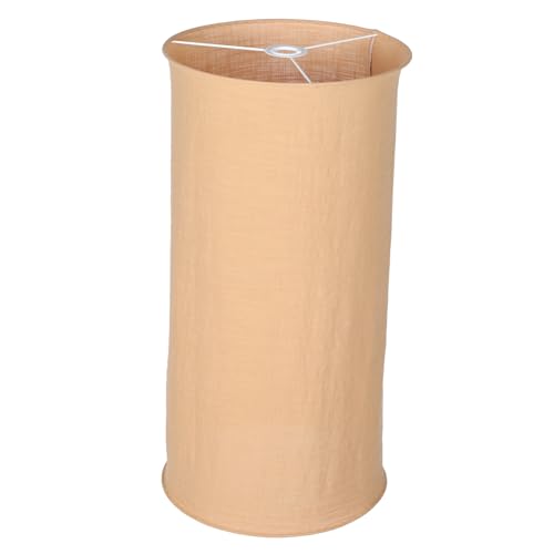 Hoement 折りたたみ布製ランプシェード カーキ色シンプルモダン吊り下げ灯カバー テーブルランプ用クリップ式装着簡単装飾保護