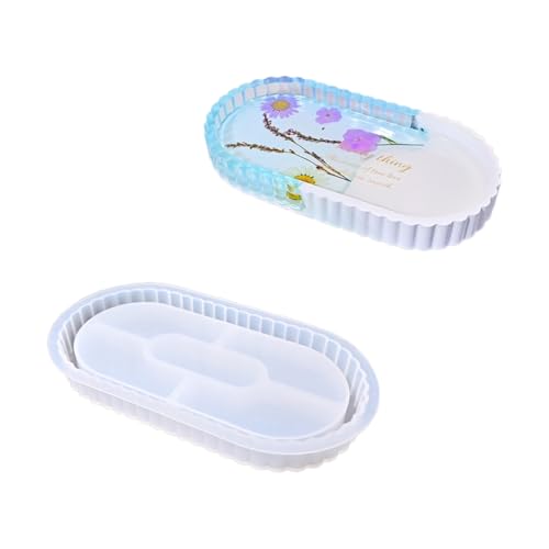 Multipurpose Sturdy Silicone Mould for Resin Art Flower Tray Craft Projects