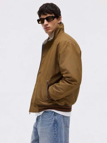Image of Lymio Men's Casual Bomber Jacket | Lightweight Polyester Windcheater | Full Sleeve Regular Fit Outdoor Jacket(1-J-04-06)