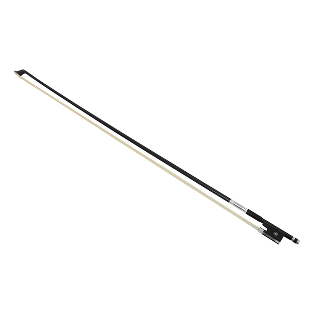QA-20 Arc de Violon 4/4 Fibre de Composite Queue de Cheval Couleur Beige Ligne Argent Soie Peau de Mouton Repose-Main B Pièces de Rechange pour Instruments de Musique Accessoires