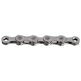 Gravel und Quer geeignet KMC Unisex – Erwachsene X11R Kette, grau, 1/2 X 11/128 50M