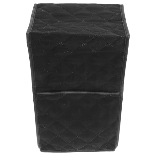 Yardwe Cubierta Protectora Protector contra Polvo y Manchas para Electrodomésticos de Cocina de Poliéster Negro con Bolsillo para Batidora de Pie en Cocina
