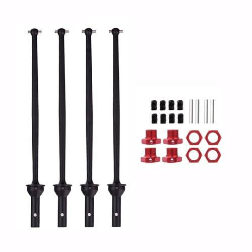 Mesimsple Steel Fireteam 6S BLX Drive Shaft & Wheel Hex Hub for Arrma 1/7 Fireteam Front Rear CVD Driveshaft Upgrades Part