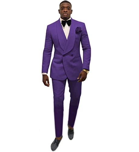 Costume deux pièces homme purple XL résout le manque de confort habillé