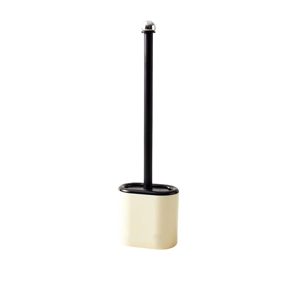 Tyuhduyur Black Bathroom Set Silicone Brush Toilet Brush Holder Set Plastic Wall Mounted Toilet Brush With Inner Layer Breathable Base Toilet Brush Toilet Brush And Holder Set