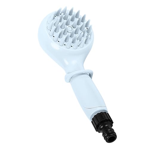 Haustier-Badebürsten-Sprühset, Haustier Duschsprüher, Hundebadebürste mit weicher Bürste und Adaptern für drinnen und draußen, Baden, Pflegen, Massieren und Waschen