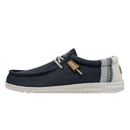 Image of HEYDUDE Men's Wally Linen | Men's Loafers | Men's Slip On Shoes | Comfortable & Light-Weight