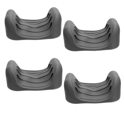 BESPORTBLE 4 Pcs Fishing Gloves Rubber Non Slip Catch Fish Gloves for Hand Protection Lightweight Easy to Clean for Fishing Tackle Kitchen Use Grey