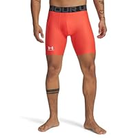 Under Armour Mens Armour Heatgear Compression Shorts, (690) Venom Red / / White, X-Small