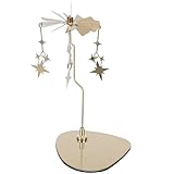 Construction : ce bougeoir en acier inoxydable offre une structure, des supports de bougies chauffe-plat en métal pour vos centres de table de mariage et vos besoins pour les fêtes, un bougeoir rotatif de noël, un bougeoir tournant