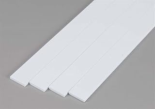 Evergreen 374 Square Profiles, 600 x 2.0 x 15.9 mm, 4 Pieces