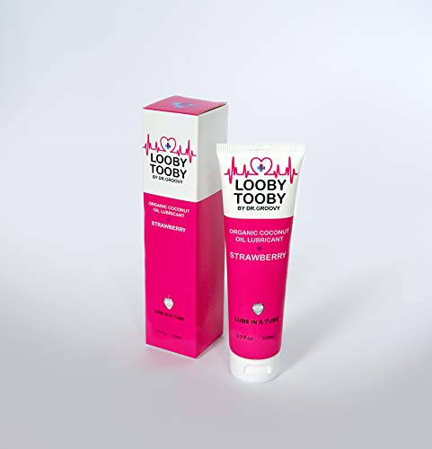 Looby Tooby Coconut Oil Personal Lubricant for Women and Men, Smooth Glide Non-Greasy