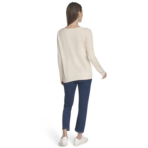 Nautica Women's Long Sleeve Cable Boatneck Sweater4