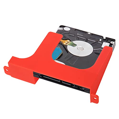 Image of Hard Drive Spacer,2.5inch Hard Disk Bracket,3D Printing Hard Disk Stand Holder Game Console Gaming Accessories for PS2 SCPH 30000 SCPH 50000 Console (Red)