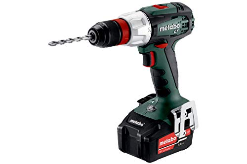 Metabo Akku-Bohrschrauber BS 18 LT Quick (602104500) 18V 2x Li-Ion; Ladegerät ASC 55; metaBOX 145, Art des Akkupacks: Li-Ion , Akkuspannung: 18 V, Akkukapazität: 2 x 4 Ah