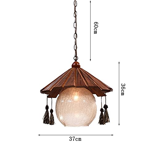 Luces colgantes de cristal creativas E27 para decoración de techo en cafeterías y tiendas 3