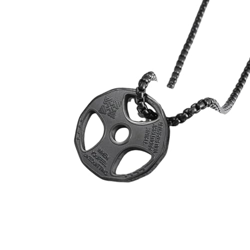Collier musculation homme TABOJS en acier de synthèse inoxydable qui ne noircit pas sous la sueur