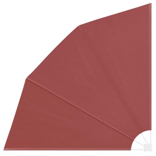 vidaXL Balkonfächer Terrakotta 210x210cm Seitenmarkise Sichtschutz Terrasse