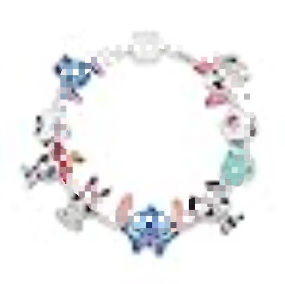 simyronCartoon Pulsera simyron Cartoon Pulsera con Dios Brillantes, Cartoon Pulsera con dijes Ajustable 17cm Cartoon Pulsera con dijes Pulseras de joyería para Mujer para Regalo