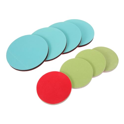 NULYLU Bowling Ball Cleaning Pad Set 8pcs Sponge Sandpaper Polishing Blocks for Balls