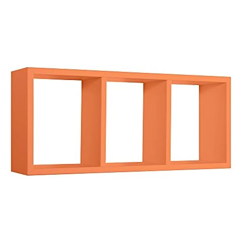 Estantería Sanitec Tristano de Madera Naranja Cover