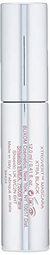 BUXOM Xtrovert Mascara, Lengthening & Lifting Mascara for Lash Volume, Lift & Length, 12HR Wear, Clump-Free, Smudge-Proof, Black