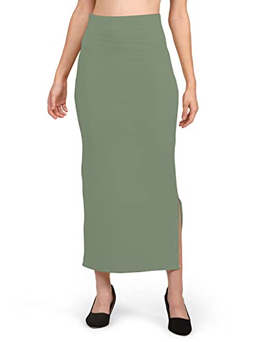 Image of Mehrang Stretchable Saree Shapewear Petticoat for Women, Cotton Blended,Petticoat,Skirts for Women,Shape Wear Dress for Saree