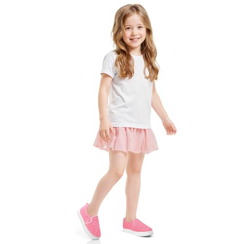 Image of K KomForme Toddler Sneakers for Girls Boys Slip On Canvas Walking Shoes | Lightweight, Comfortable
