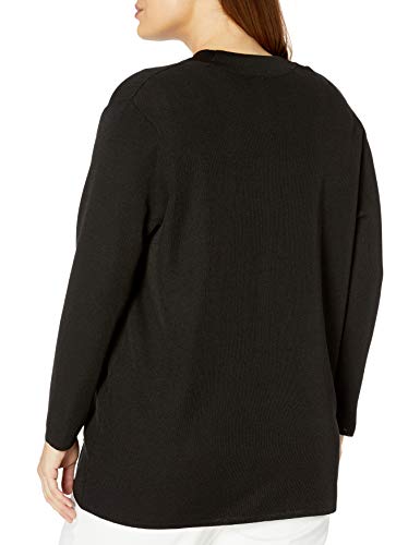 Anne Klein Women's Plus Size Solid Two Pocket Malibu Cardigan2