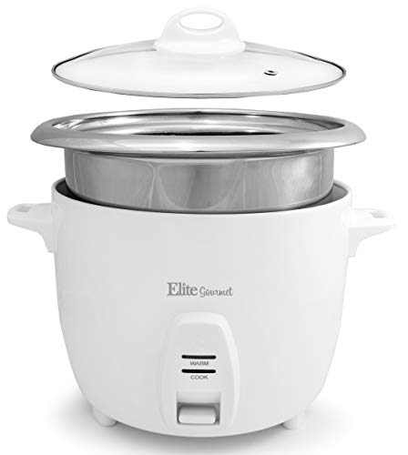 Maxi-Matic Electric Rice Cooker with Stainless Steel Inner Pot Makes Soups, Stews, Grains