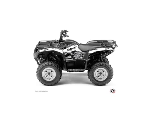 Adhesivos quad Predator para Yamaha 350 Grizzly blanco (2006-2018): kit de decoración