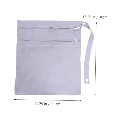 Bolsa impermeable para pañales LIOOBO gris moderna miniatura 2