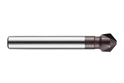 Dormer G1716.3 Kegelsenker, gerader Schaft, AlTiCN-Beschichtung, Schnellarbeitsstahl, volle Länge 44 mm, Nutlänge 4,5 mm, Schaftdurchmesser 5 mm