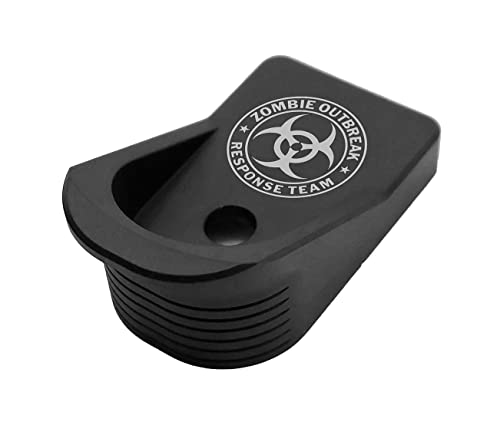 Bastion Aluminum Finger Extension Grip Floor Base Plate Ext For Glock 42 G42 .380 - Zombie Response Team #TOP26
