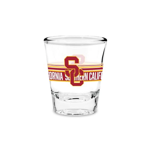 Rico Industries NCAA Southern California Trojans - USC Standard 1.7oz Shot Glass Durable Barware for Game Day & Home Bars