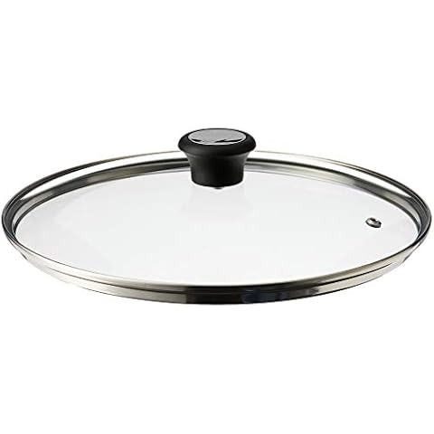 Tefal 28 cm Compatible Glass Lid with Steam Vent Cover