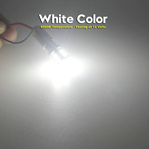 Dodofun Canbus Ba9S White Extra Bright Car Interior Exterior Replacement Bulb Bayonet Base Ba9 53 57 1445 1895 64111 Size Reading Map Dome Side Door Courtesy Led Light 12V 24V (Pack Of 4) #TOP6