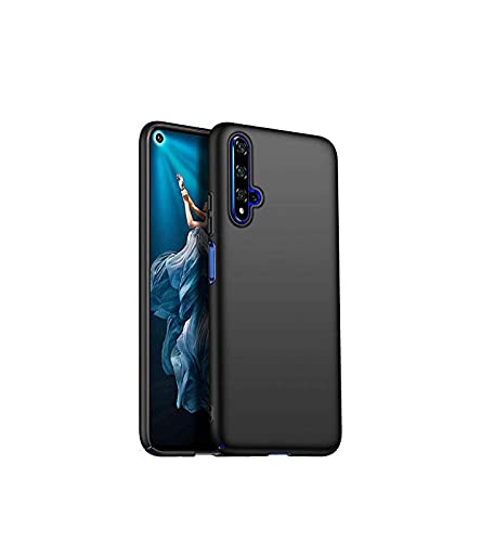 Image of Mobile Back Cover Case for Honor 20 (Silicone Case|CameraProtection|Black SC1510)
