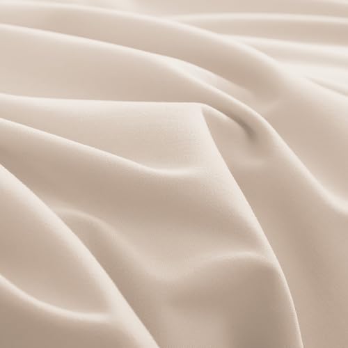 Image of Mocassi Luxury 4-Piece Sheet Set, Ultra Soft 1800 Premium Hotel Quality Microfiber Sheet Set, Fits Mattresses Up to 18 to 24 Inches Extra Deep Pocket - Breathable and Secure Fit, Twin XL, Cream