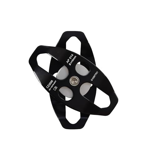 Image of KARAM Aluminium Single Pulley Double Side attachments | Heavy Duty Rope Cable Pulley System for Efficient Load Lifting | Fall Protection Safety Gear | AP014