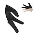 TOVINANNA 3pcs Heat Resistant Oven Gloves Three Finger Cover for Hair Styling Tools Safety Gloves Thumb Stabilizer
