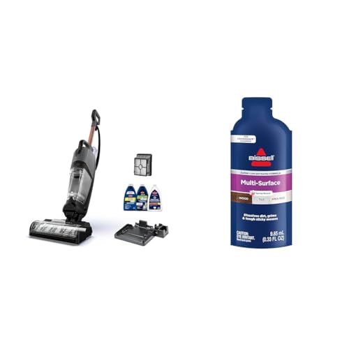 Image of Bissell CrossWave HydroSteam Wet Dry Vac, Multi-Purpose Vacuum, Wash, and Steam, Sanitize Formula Included, 35151 + Bissell Multi Surface Super Concentrate, 14 0.33 Oz packets included, 4144