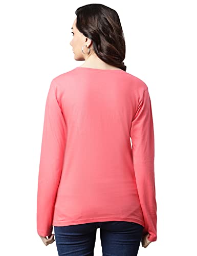 Image of OM SAI LATEST CREATION Women's Plain Lycra with Plain Design on HaOSLC-Sleeve Regular Fit Office wear,Casual wear Top