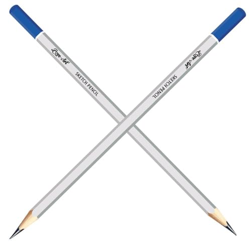 Artline Love Art Ultra Dark Sketch Pencil Set | Lightweight With Comfortable Grip | Pencil Set For Drawing, Shading | Safe Pencils For Children | Set Of 6 Sketch Pencil X Pack Of 2, Ink black