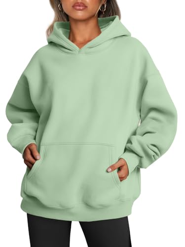Image of Trendy Queen Women Oversized Hoodies Fall Outfits | Gentle Skin Feel, Aesthetic Drop Shoulder, Large Kangaroo Pocket, Seamless Daily Outfit Match