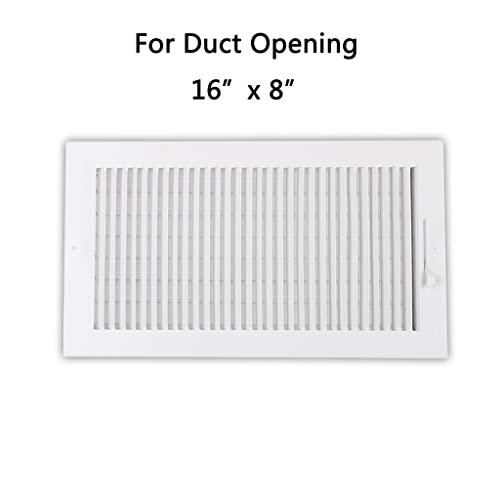 Rejilla de ventilación con láminas rectas, cubierta de ventilación para registro de suministro, acero para techo y pared lateral miniatura 4