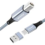3BAO USB B to USB C Printer Cable 1m （3.3 FT ） with USB A to USB C Female Adapter,USB C to USB-B Compatible with MacBook Pro/Air, Yamaha Piano Keyboard, DAC, iPad DJ Controller MIDI Cable