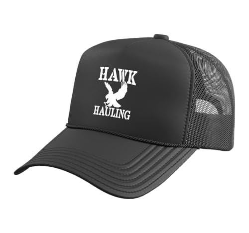 Hawk Hauling Dynamic Strength Truck Trucker Hat with Adjustable Mesh Back Black